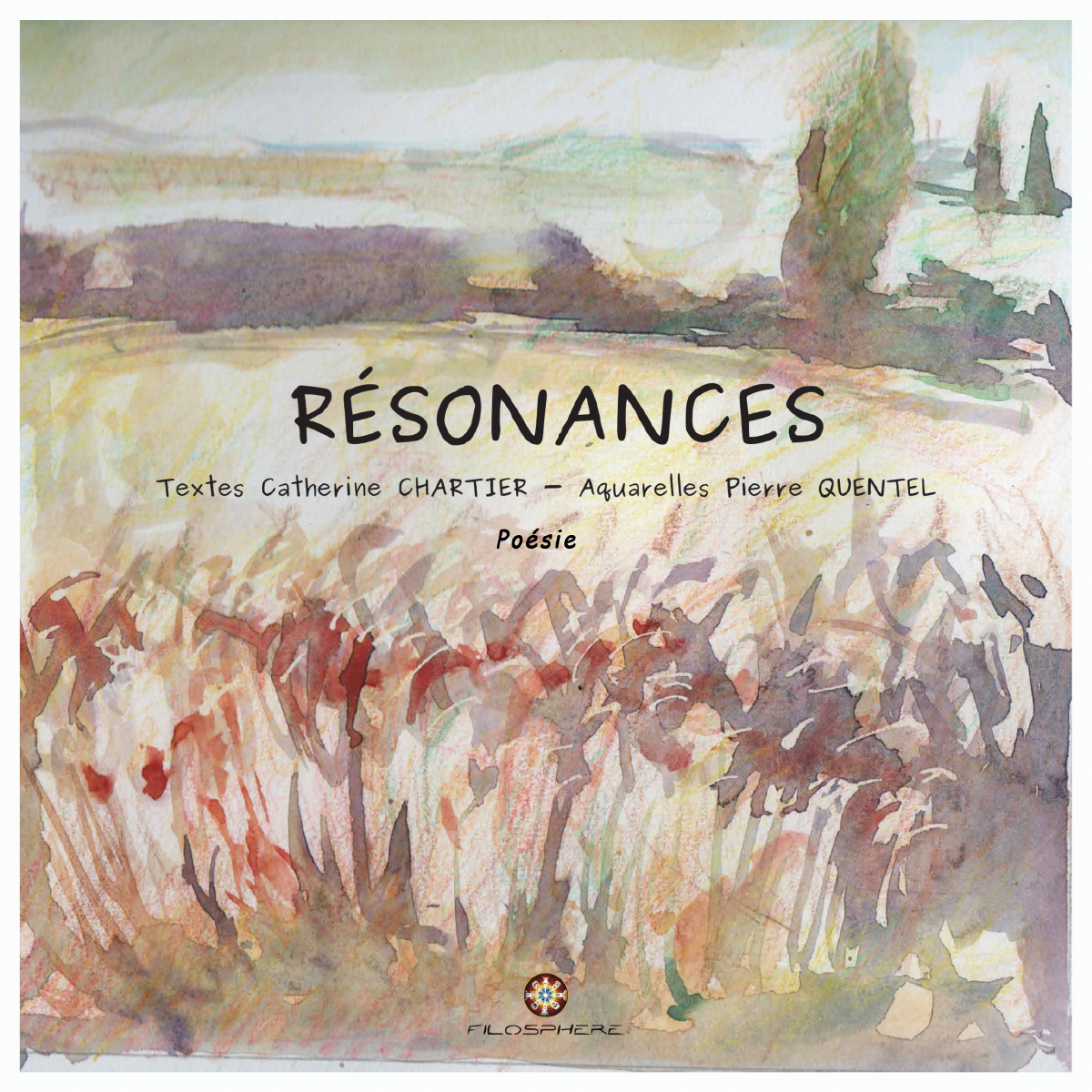 Couverture de Résonances, aquarelle de Pierre Quentel